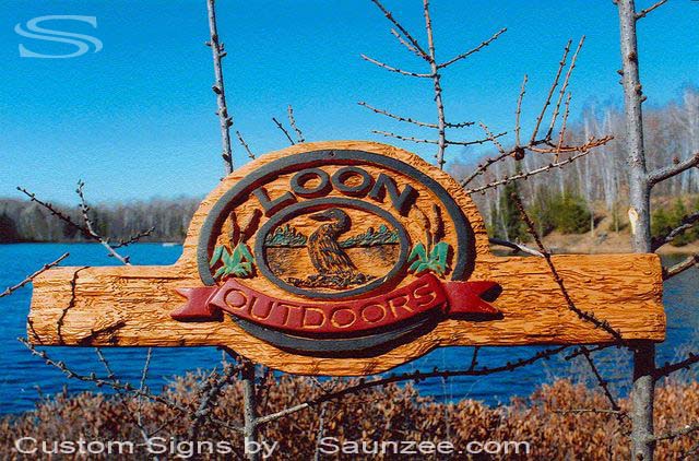 Saunzee Signs Molded Wood Look Signs