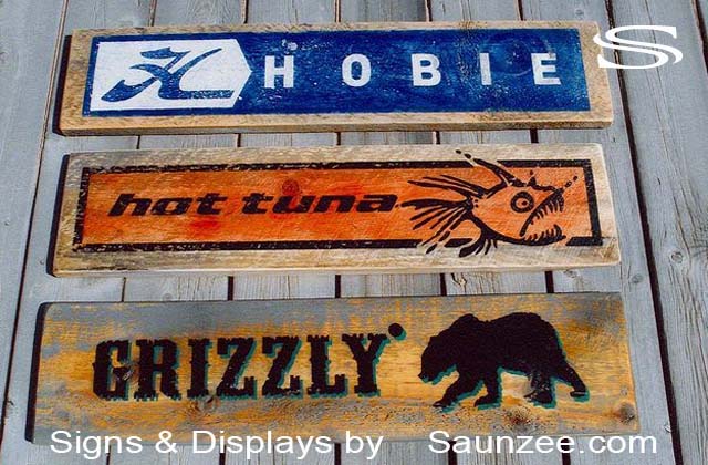 Barn Wood Sign Rustic Promotional Merchandising Signs Saunzee Signs