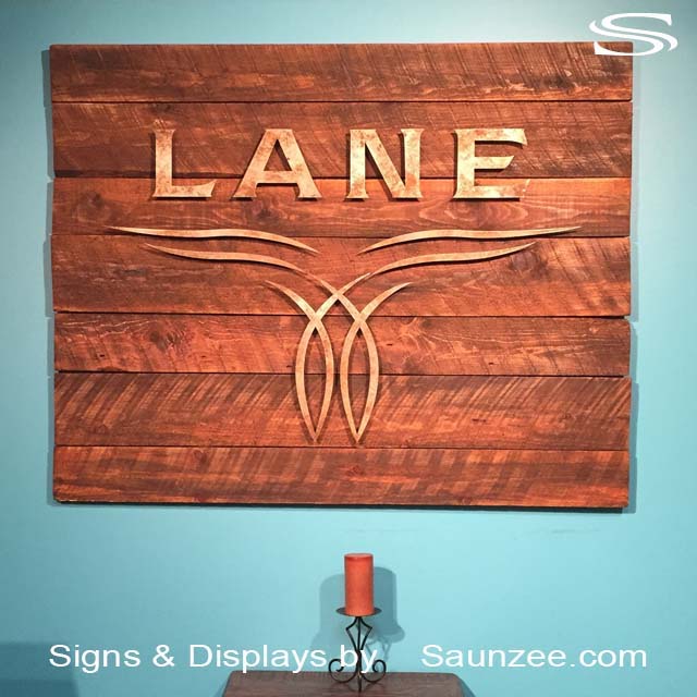 Barn Wood Signs Lane Boots Lobby Sign Metal Wood Sign