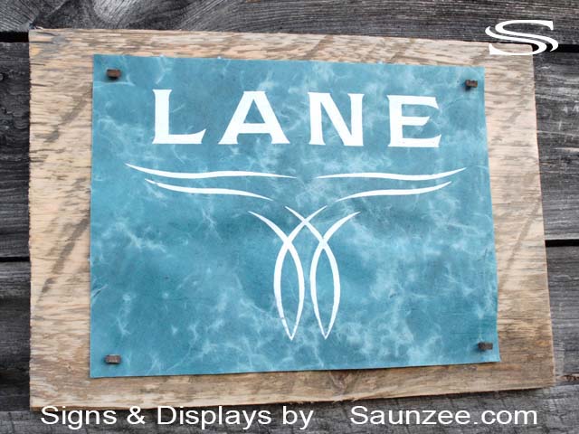 Barn Wood Signs Lane Boots Printed Leather Sign Saunzee