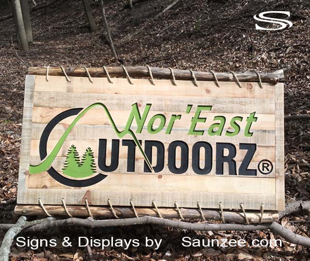 Barn Wood Signs NorEast Outdoors Outfitter Signs