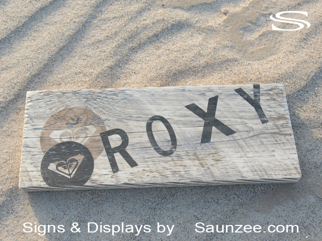 Barn Wood Signs Roxy Promotional Sign Reclaimed Wood Sign Saunzee