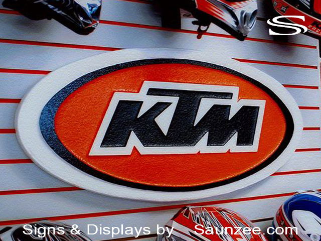Branding POP Signs KTM Motocross Sign Merchandising Display