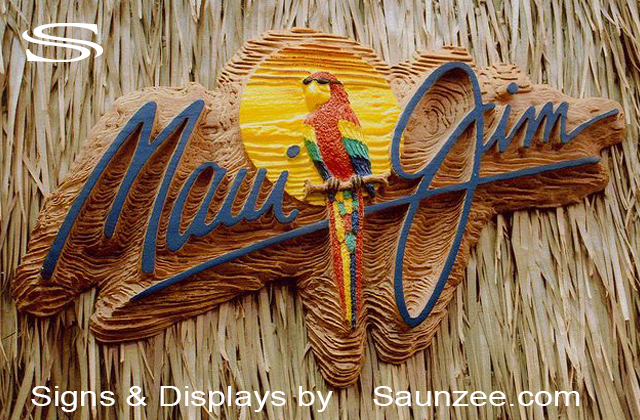 Branding POP Signs Maui Jim Sign Point of Purchase Signs Saunzee