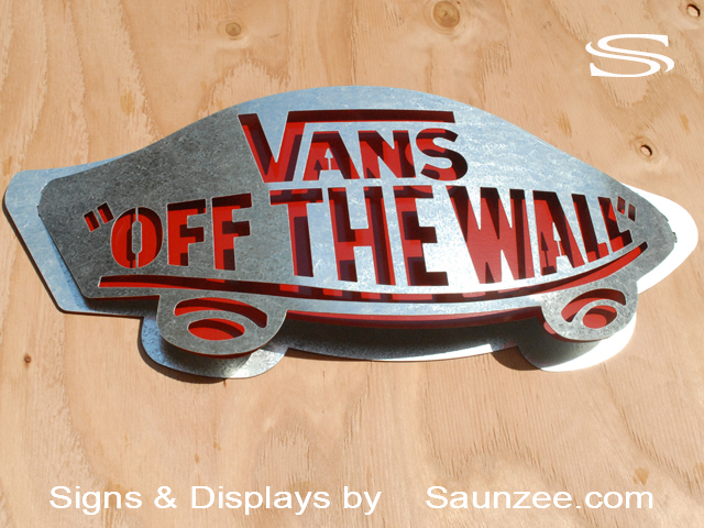 Branding POP Signs Vans Off The Wall Sign Point of Purchase Signs Saunzee Signs