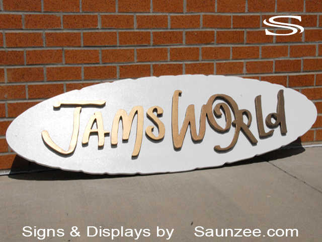 Business Signs 3D Jams World Storefront Signs Shop Front Sign