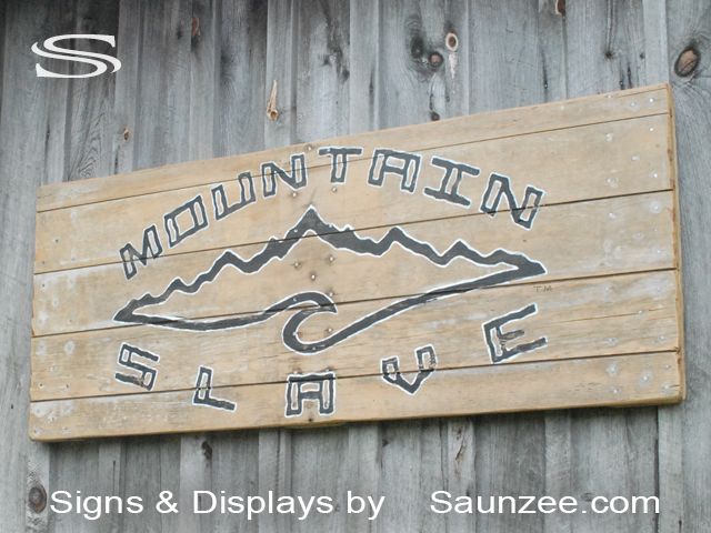 Business Signs Vintage Mountain Slave Outdoor Board Shop Sign Snowboards