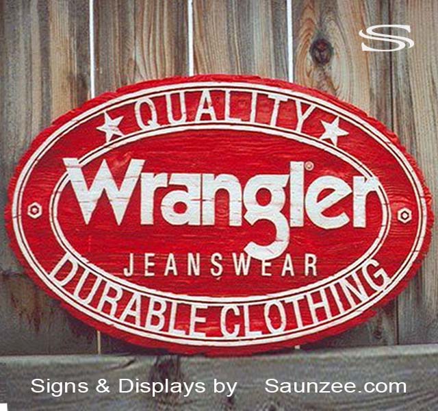 Business Signs Wrangler Jeans Sign Retail Outlet Signs Saunzee Signs