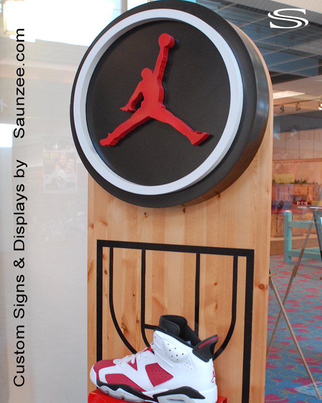 Custom Signs Air Jordan Shoes Display Sign Saunzee Signs