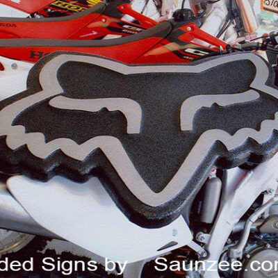 Custom Signs Fox Racing Sign Power Sports 3D Foam Signs Saunzee Signs