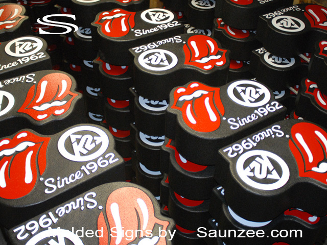 Custom Signs K2 Rolling Stones Signs Molded Foam Signs Saunzee Signs
