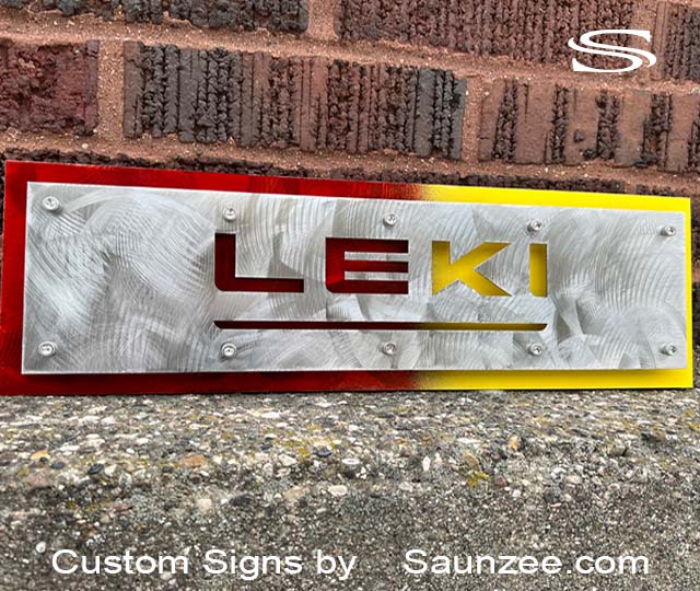Custom Signs Leki Poles Sign Offset Artistic Grind Metal Sign