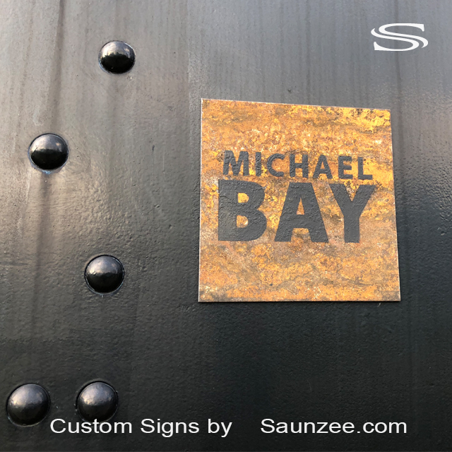 Custom Signs Michael Bay Filmmaker Sign Hollywood Movie Set Signs Saunzee