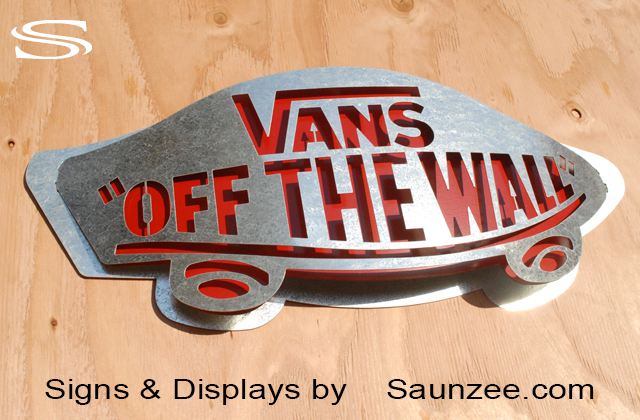 Steel Signs Vans Off The Wall Sign Promotiona Curved Metal Sign Saunzee Signs