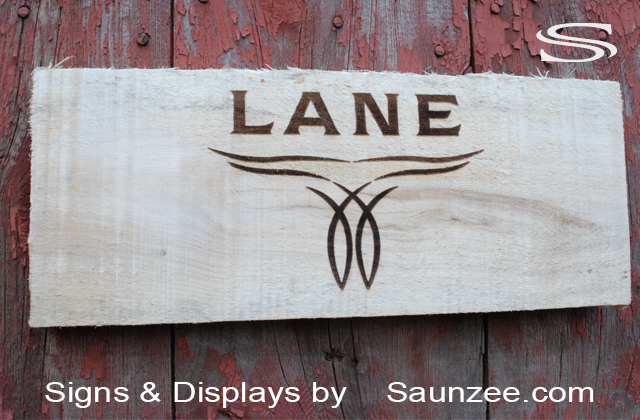 Wood Burned Signs Lane Boots Sign Ash Wood Laser Engraved Sign Saunzee Signs