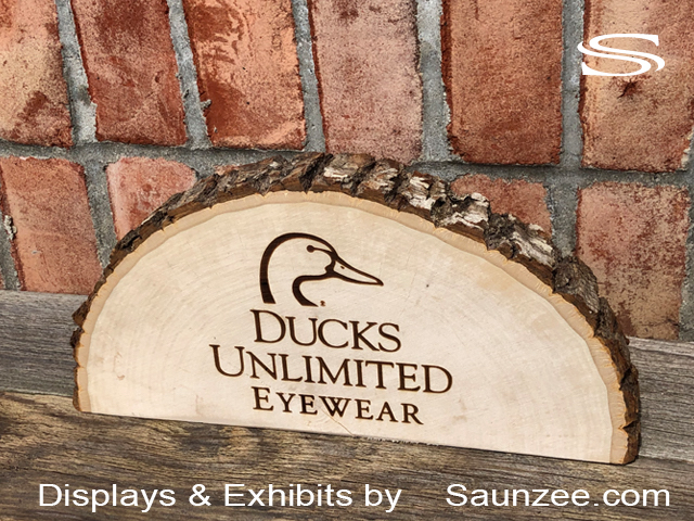 Custom Displays Ducks Unlimited Live Edge Displays