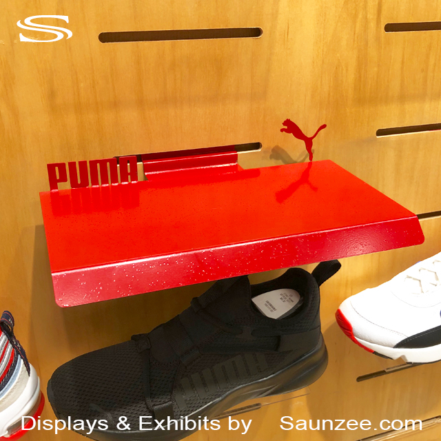 Custom Displays Puma Shoes Slatwall Shoe Displays Saunzee