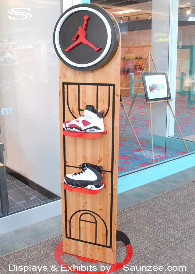 Custom Displays Retail Mike Jordan Floor Shoe Displays Saunzee