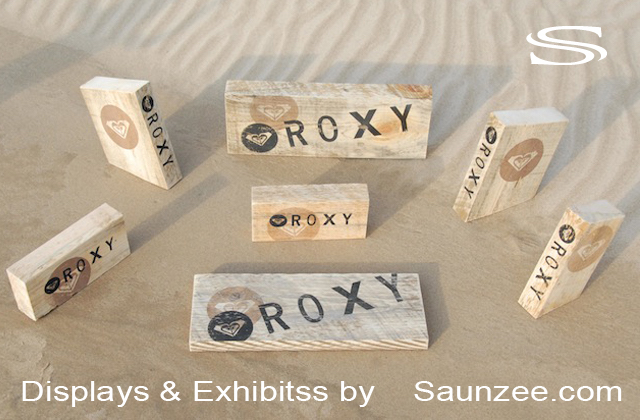 Custom Displays Rustic Roxy Wood Displays Blocks Saunzee
