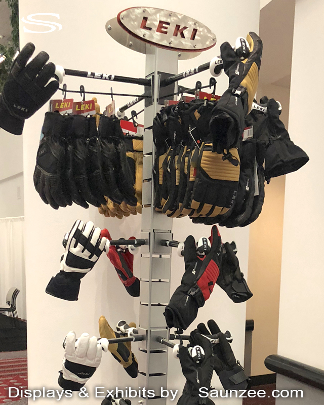 Custom Displays Stainless Leki Ski Gloves Retail Displays Rack