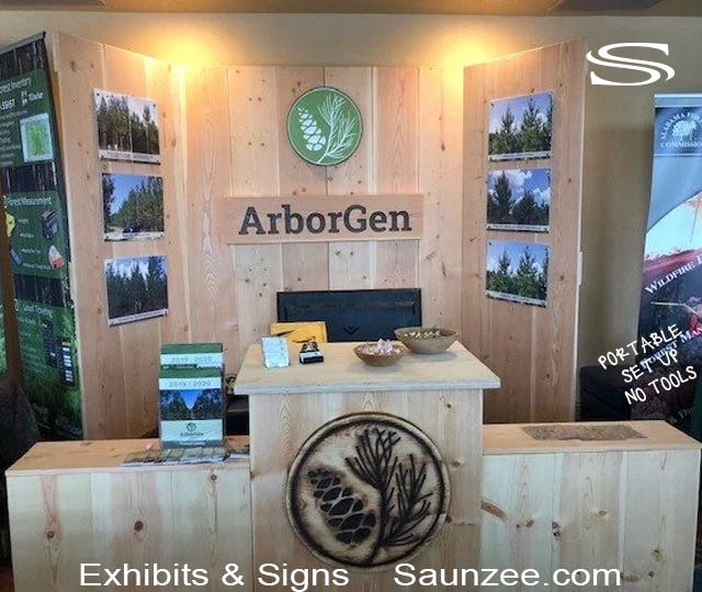 Exhibit Booths Kits ArborGen Portable Wood Conference Room Booths