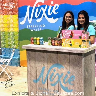 Exhibit Booths, Nixie Sparkling Water, Collapsible Exhibit, Natural Products Expo