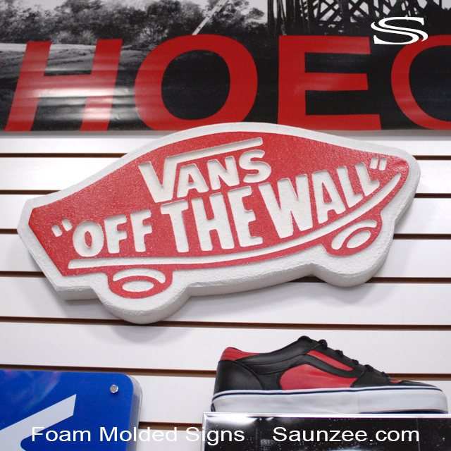 Foam Molded Signs 3D Vans Off The Wall Signs Saunzee Signs