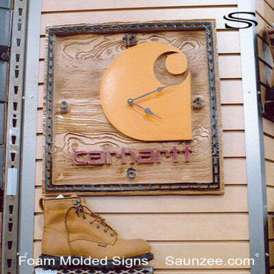 Foam Molded Signs, Polyurethane, Carhartt, 3D Merchandising Signs