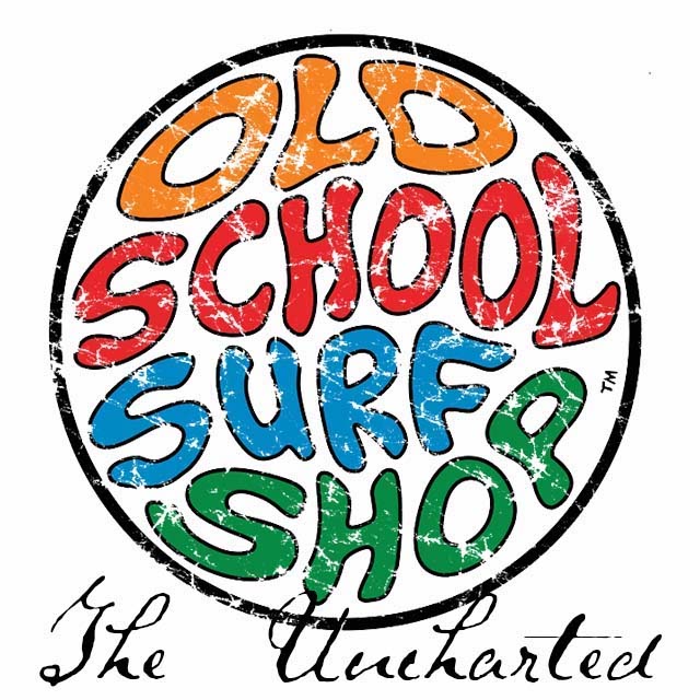 Old School Surf Shop Logo The Uncharted