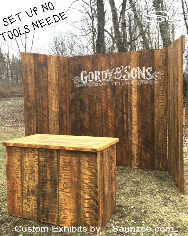 Trade Show Booths 10X10 Outdoor Booths Barn Wood Backdrop