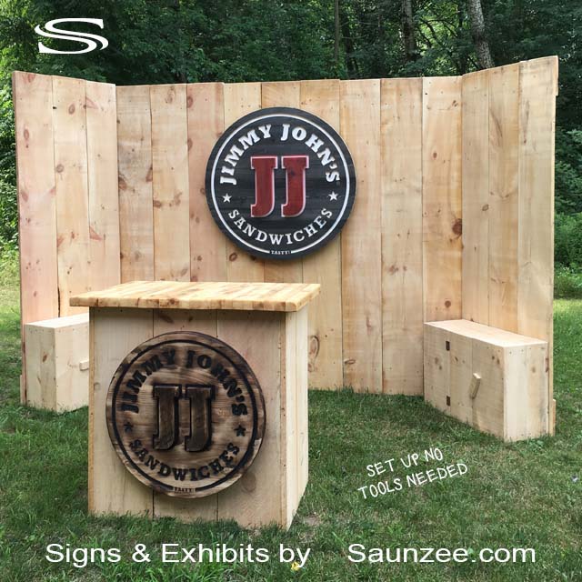 Trade Show Booths Kit Rustic Wood Special Events Booth