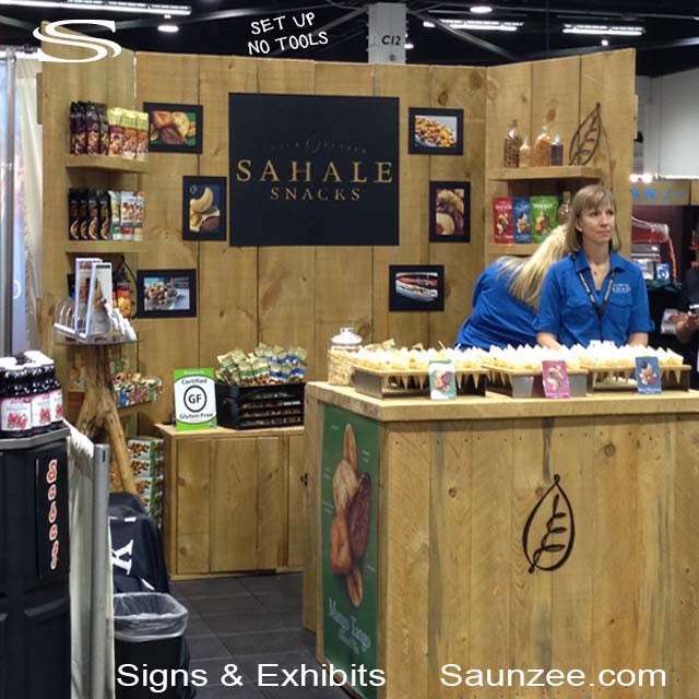 Trade Show Booths Kits Sahale Snacks Portable Expo Booth
