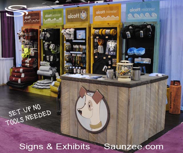 Trade Show Booths Pop Up Wood Booth Displays Alcott