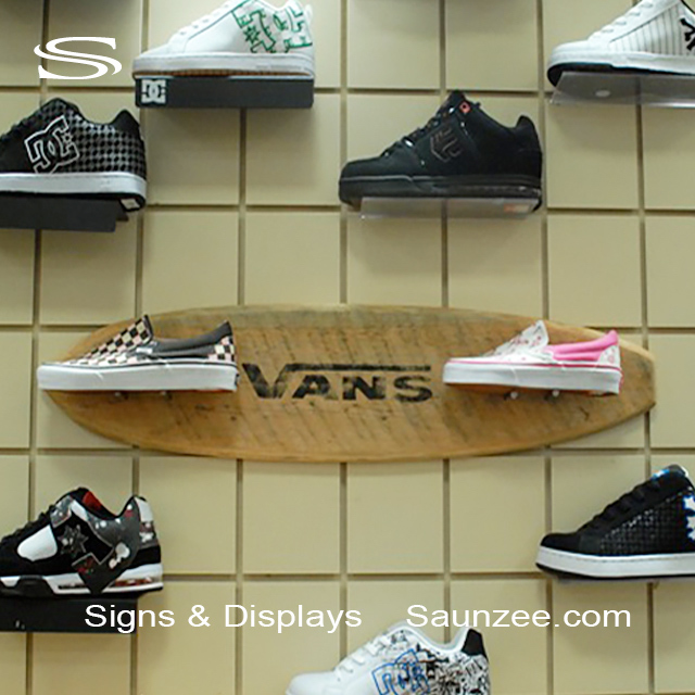 Branding POP Signs Vans Shoes Skateboard Sign Saunzee