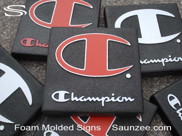 Foam Sign Champion 3D Identity Branding Signs