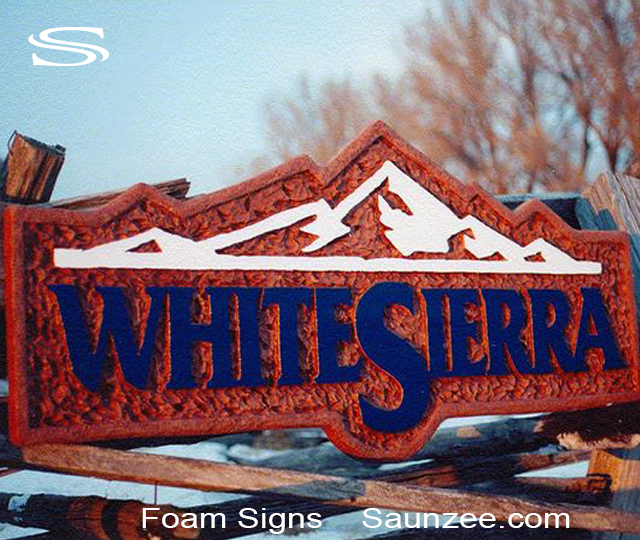 Foam Signs HDU Carve Sign White Sierra Outfitter Sign