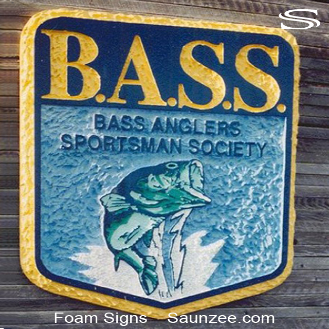 Foam Signs HDU Event Signs Bass Anglers Sportsman Society Sign