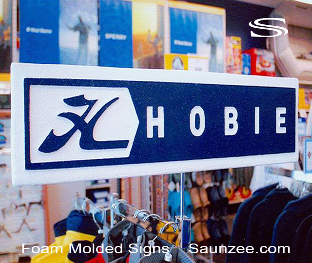Foam Signs HDU Hobie Sign Rack Header Saunzee