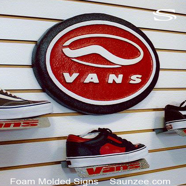 Foam Signs Vans Shoes Signs 3D Merchandising Signs Saunzee
