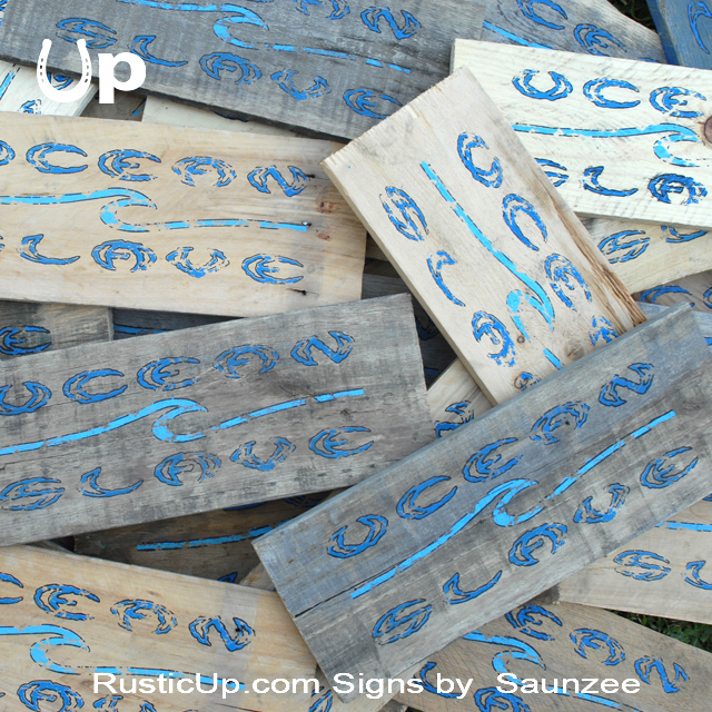 Rustic Up Merchandising Signs Ocean Slave Signs