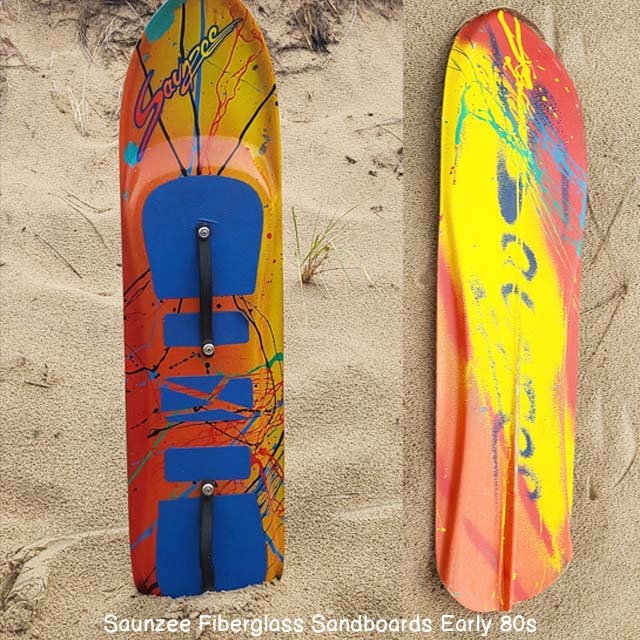 Saunzee History, Sandboards Fiberglass Vintage Sandboard