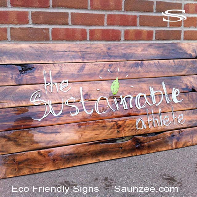 Eco-Friendly Signs Pallet Wood Signs Go Green Signs