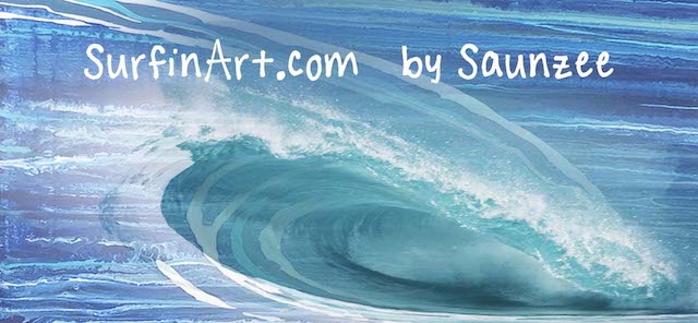 Surf Art SurfinArt Ocean Waves by Saunzee