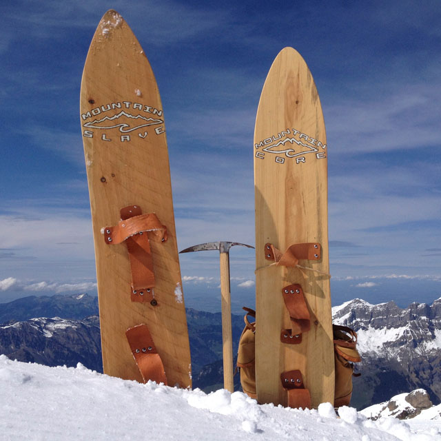 Vintage Wood Mountain Slave Snowboards Mountain Core