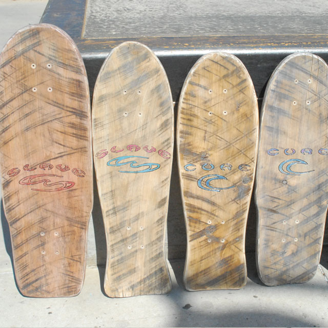 Vintage Wood Slave Skateboards Core Skateboards