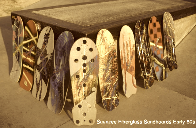 Saunzee History Old School Skateboards Fiberglass Decks 