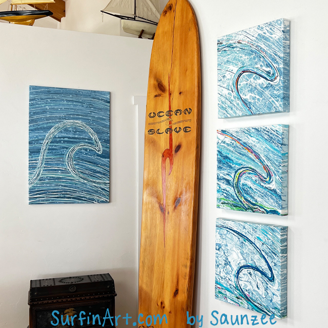 Surf Art, Surf Spots, Wave Paintings