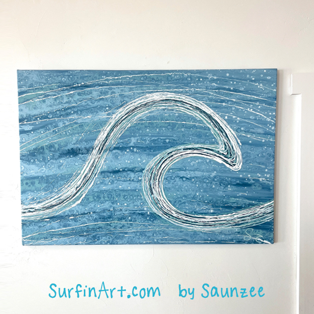Surf Art Wave Painting Pango Point Surfin Art 8469