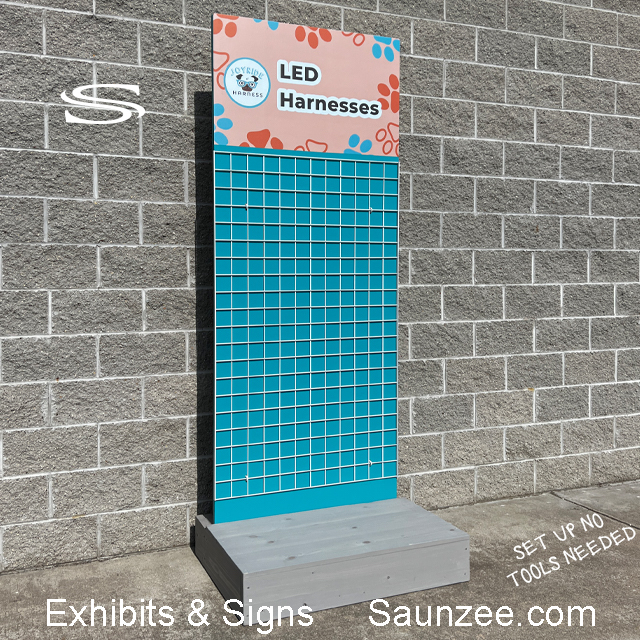 Trade Show Booth, modular, grid wall exhibit, panel kit