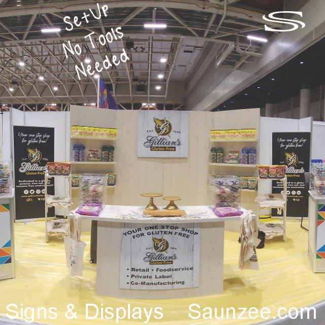 Trade Show Booth Corner Display 10x10 Exhibits